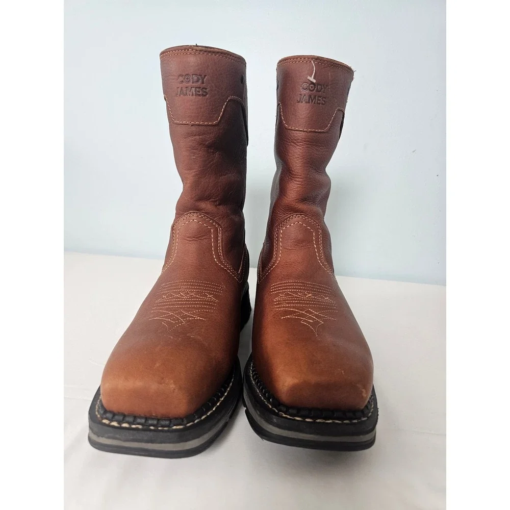 Cody James Composite Toe Work Boots Mens 10.5 EE Brown Primaloft Waterproof
